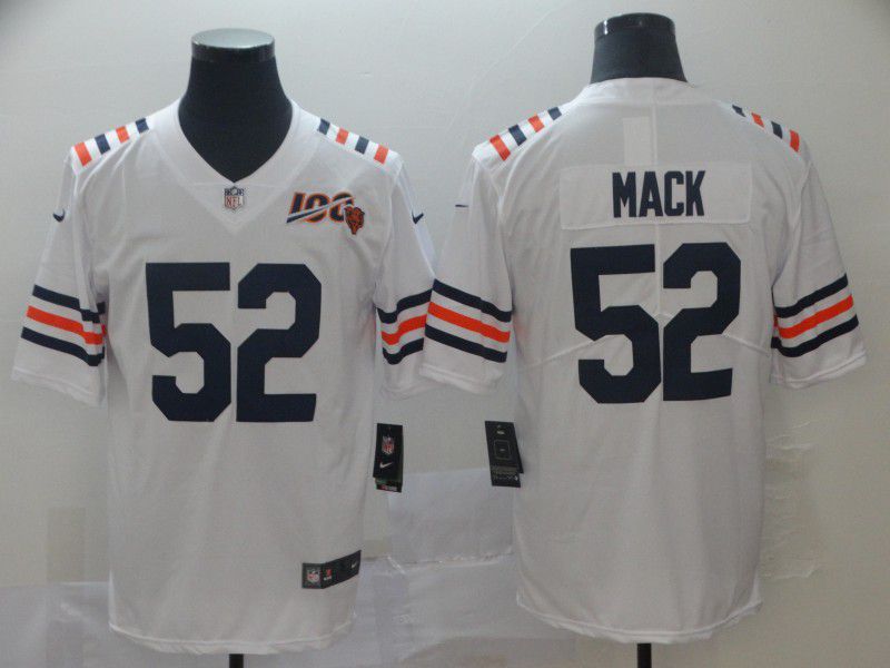 Men Chicago Bears #52 Mack White 100th Anniversary Nike Vapor Untouchable Player NFL Jerseys->oakland raiders->NFL Jersey